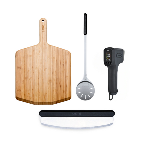 Ooni Premium Zubehör Paket mit 14" Bambusbrett