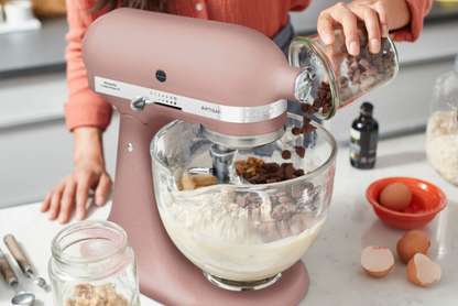 KitchenAid 4,8 L 5KSM185 Artisan Küchenmaschine Cookielover Artisan Fleischwolf+Spritzgebäck+Flexirührer